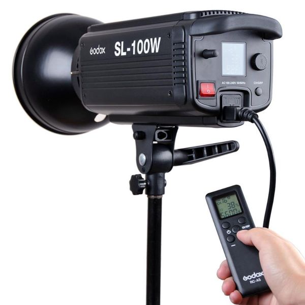 flashes godox sl-100w 6500lux led video light bowens mount studio with lamp standard reflector charger pography lighting